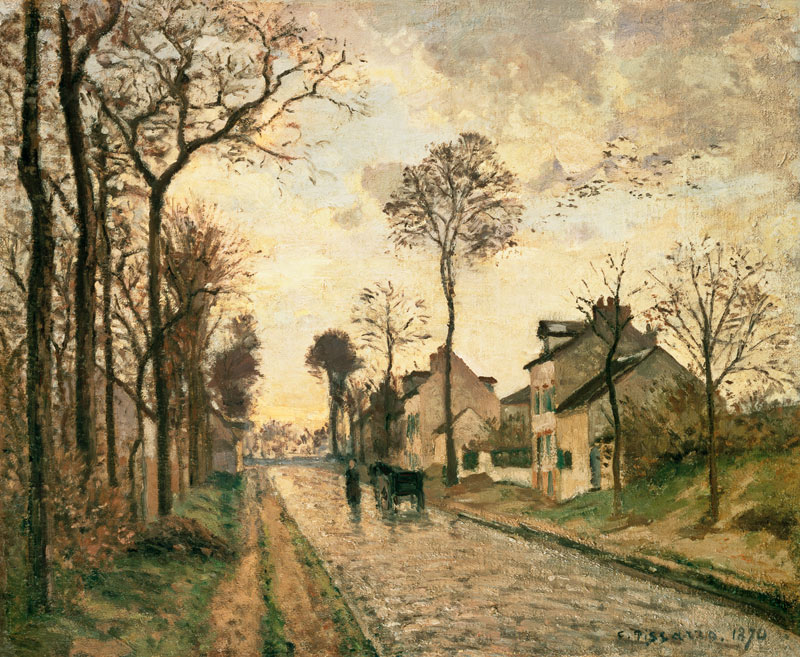 The Louveciennes Road de Camille Pissarro