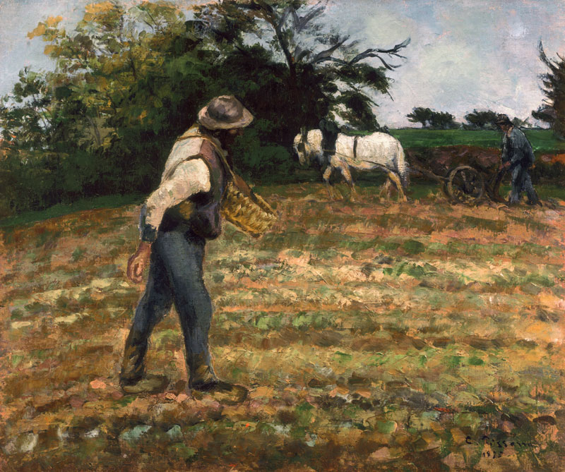 The Sower, Montfoucault de Camille Pissarro