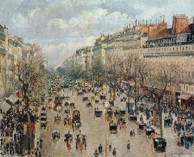 El bulevar de Montmartre de Paris