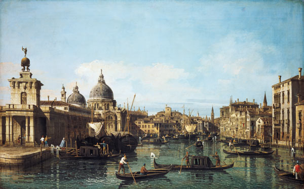 At the beginning of the Canale grandee in Venice de Giovanni Antonio Canal