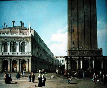 Piazza San Marco: Looking West from the North End of the Piazzetta de Giovanni Antonio Canal