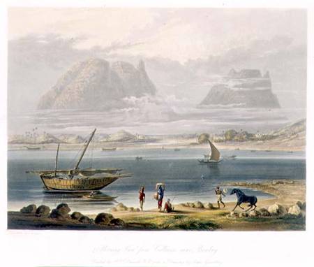 Morning View from Calliann, near Bombay, from Volume I of 'Scenery, Costumes and Architecture of Ind de Captain Robert M. Grindlay