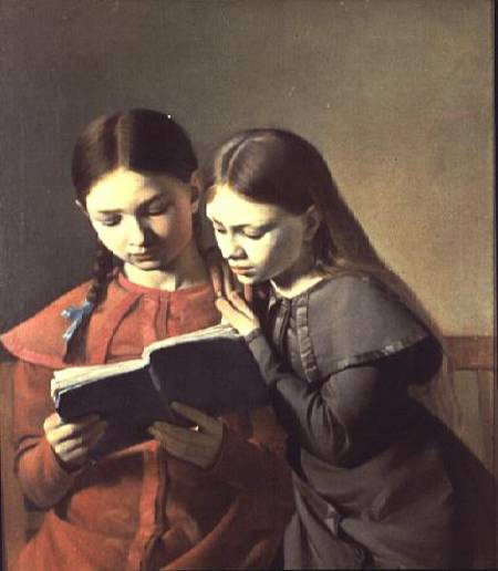 The Artist's two youngest sisters de Carl-Christian-Constantin Hansen