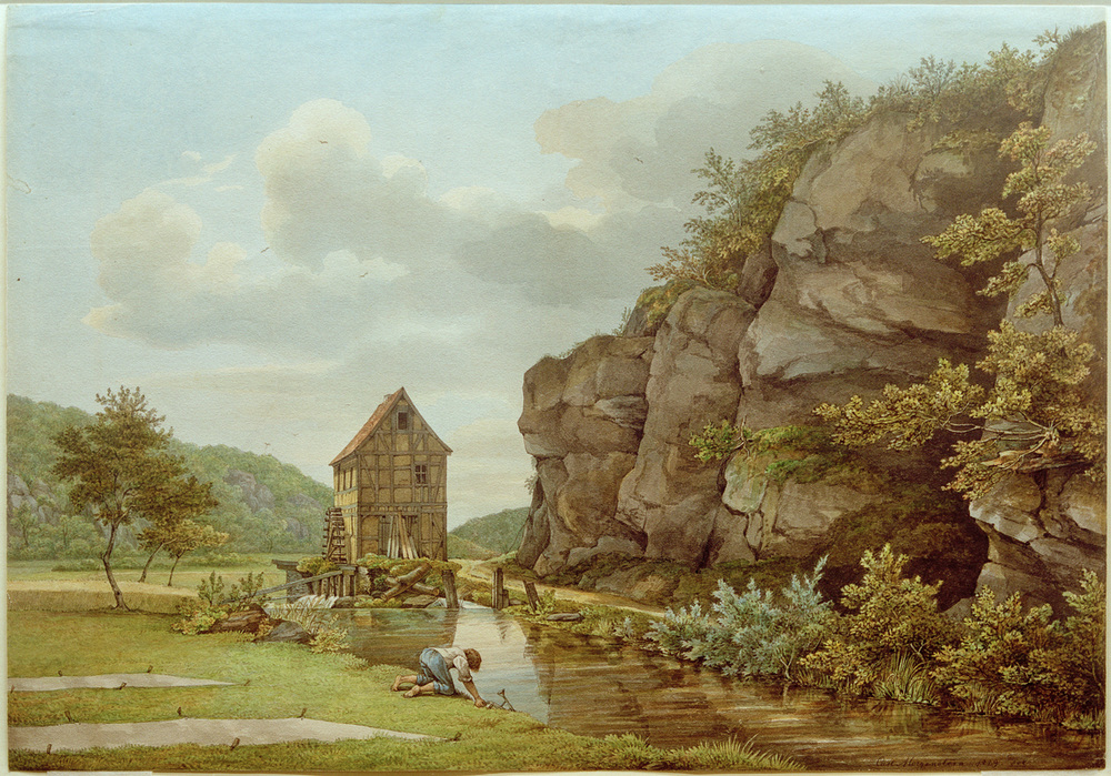 Schneidmühle bei Eppstein (Lorsbacher Tal) de Carl Ernst Morgenstern