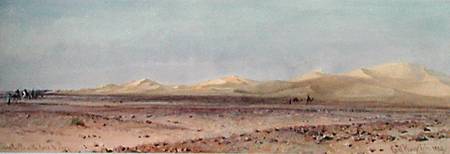Sand Hills on the Road to Suez de Carl Haag