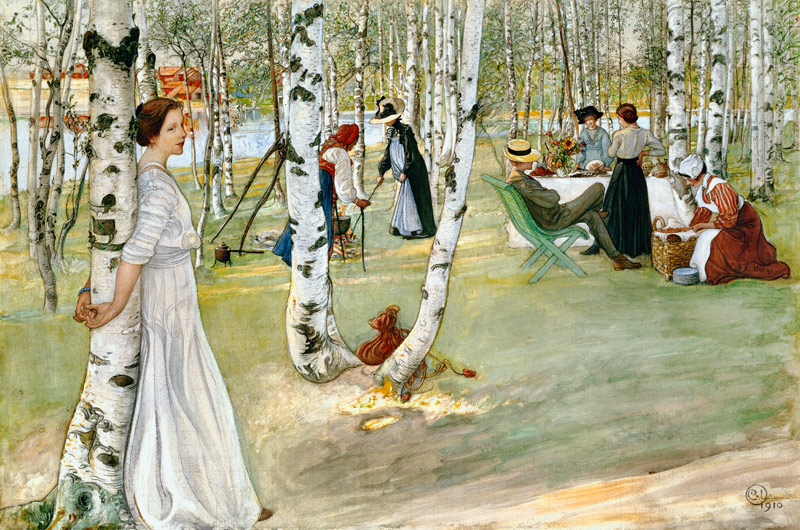 Desayuno fuera de Carl Larsson