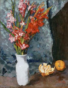 Gladioli and oranges