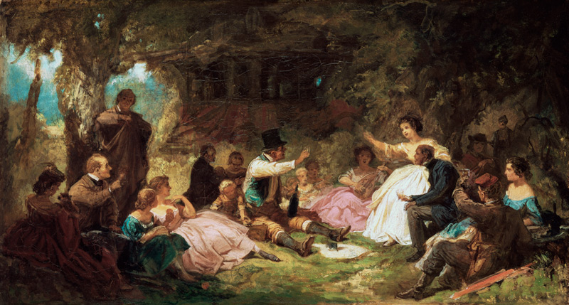 The picnic de Carl Spitzweg