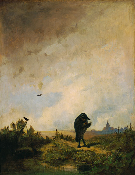 C.Spitzweg, Der Rabe de Carl Spitzweg