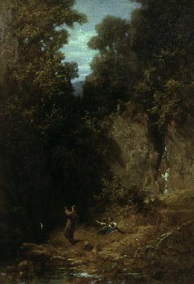 C.Spitzweg, Der Angler/ um 1875