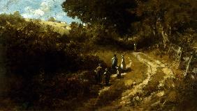 Spitzweg / Going to Church / Painting