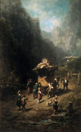 Spitzweg / Travelling Show / Painting