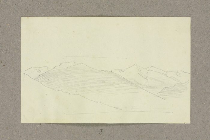 Mountain range de Carl Theodor Reiffenstein
