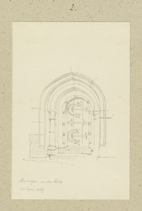 Church portal in Hungen de Carl Theodor Reiffenstein