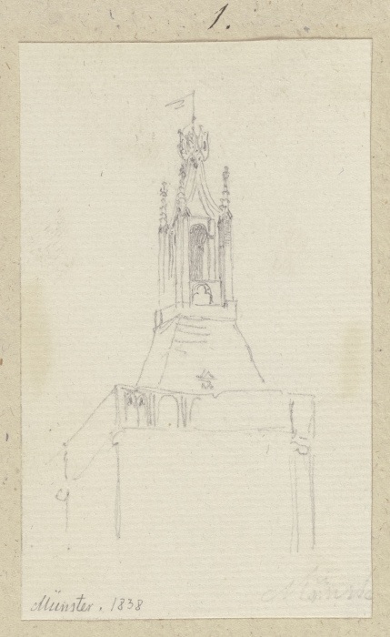 Turmhelm von St. Peter und Paul in Münster-Sarmsheim de Carl Theodor Reiffenstein