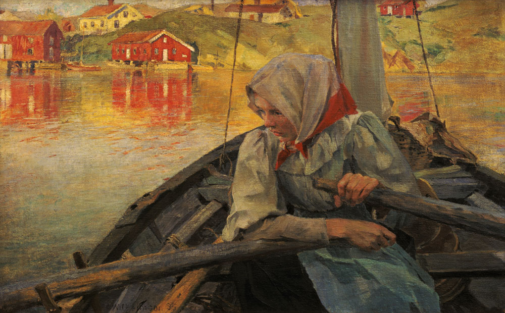 The fisherman girl (Fiskarflicka) de Carl Wilhelmson