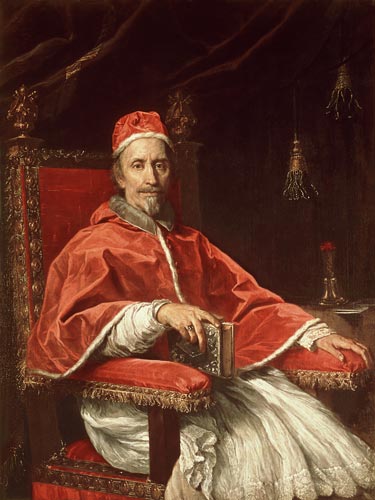 Portrait of Pope Clement IX (1600-69) de Carlo Maratta