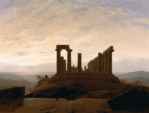 El templo de Junio en Agrigent. de Caspar David Friedrich