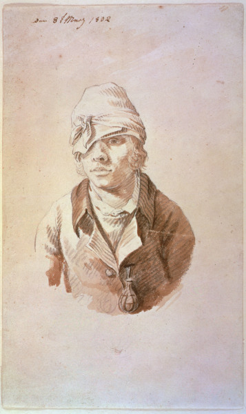 Self-portrait with cap de Caspar David Friedrich