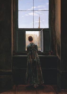 Una mujer en la ventana 1822