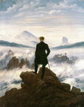 El caminante sobre el mar de nubes - Caspar David Friedrich