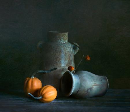 Pumpkin &amp; Vase