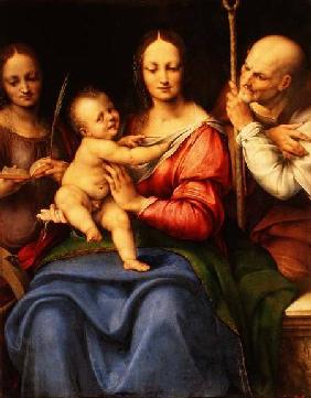 The Holy Family with St. Catherine