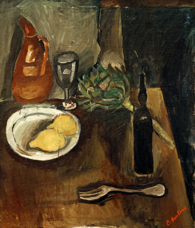 Still life with artichoke de Chaim Soutine