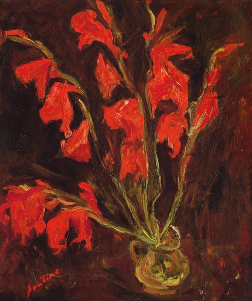 Red Gladioli de Chaim Soutine