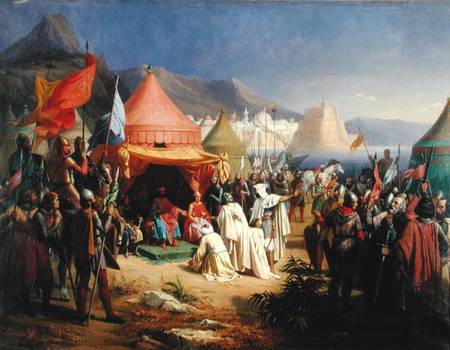 The Taking of Tripoli, April 1102 de Charles Alexandre Debacq
