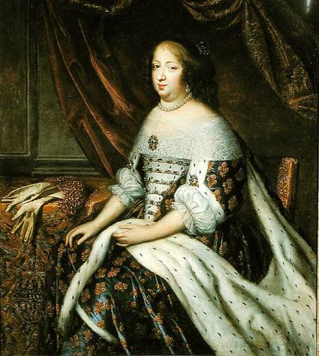 Portrait of Anne of Austria (1601-66) Queen of France de Charles Beaubrun