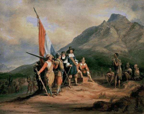 The Landing of Jan van Riebeeck (1619-77) 6th April 1652