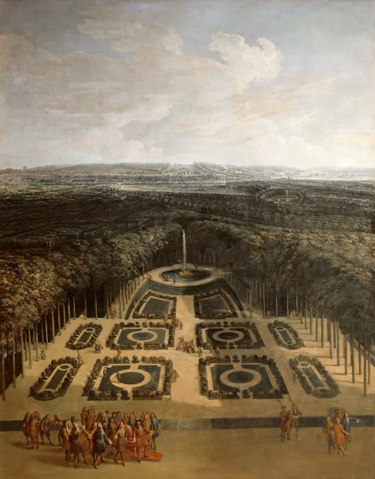 Promenade of Louis XIV in the Gardens of the Grand Trianon de Charles Chastelain