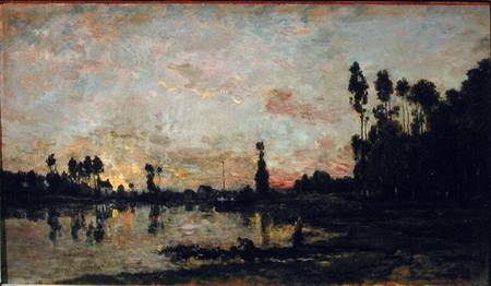 Sunset on the Oise de Charles-François Daubigny