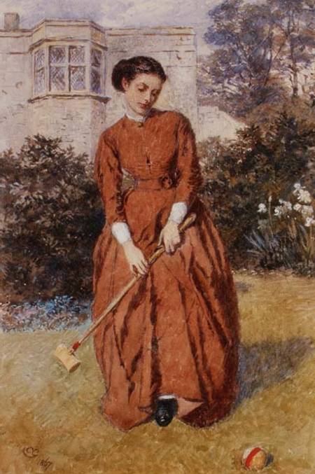 The Croquet Player de Charles Green