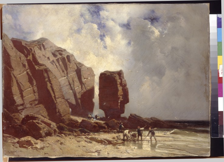 Gathering Oysters at Étretat de Charles Hoguet