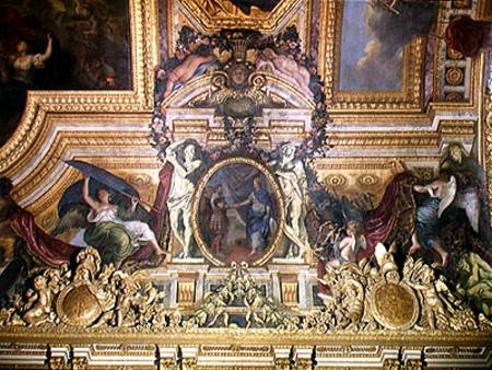 The Renewal of the Alliance with the Swiss in 1663, ceiling painting from the Galerie des Glaces de Charles Le Brun