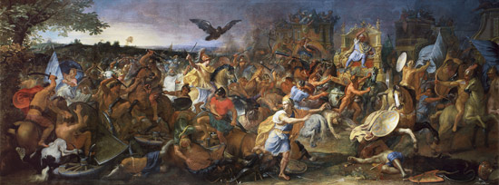 The Battle of Arbela (or Gaugamela) 331 BC de Charles Le Brun