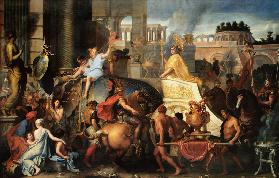 Alejandro el Grande entrando a Babilonia 