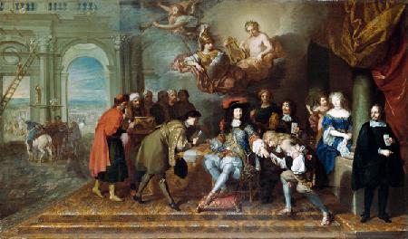 Luis XIV recibe un emisario