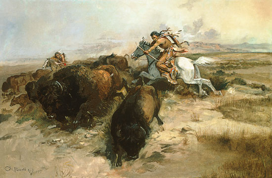 Buffalo Hunt de Charles Marion Russell