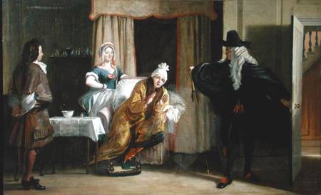 Scene from 'Le Malade Imaginaire' by Moliere (1622-73) de Charles Robert Leslie