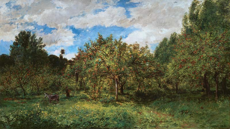 French Orchard at Harvest Time (Le verger) de Charles Francois Daubigny