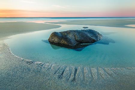 Sunset on Uttakleiv Beach