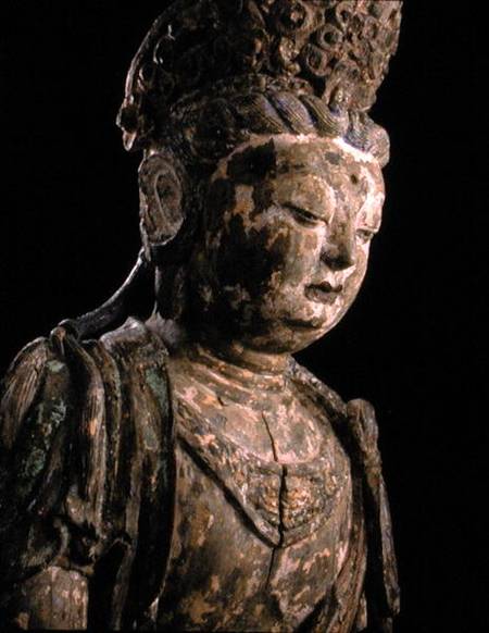 Large seated bodhisattva in meditation de Chinese School