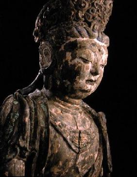 Large seated bodhisattva in meditation