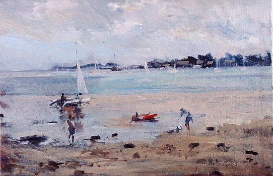 Water''s Edge - Morbihan (oil on canvas)  de Christopher  Glanville