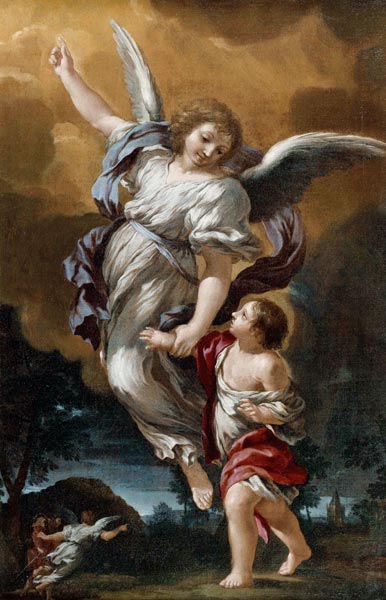 The Guardian Angel (after Pietro da Cortona) de Ciro Ferri