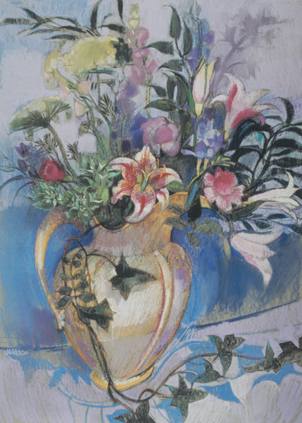 Spring Flowers (pastel on paper)  de Claire  Spencer