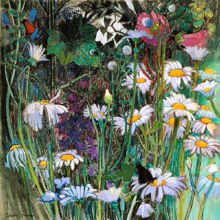 The White Garden (pastel on paper) 